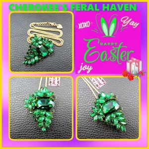 Betsey Johnson Shiny Flower Necklace/Brooch